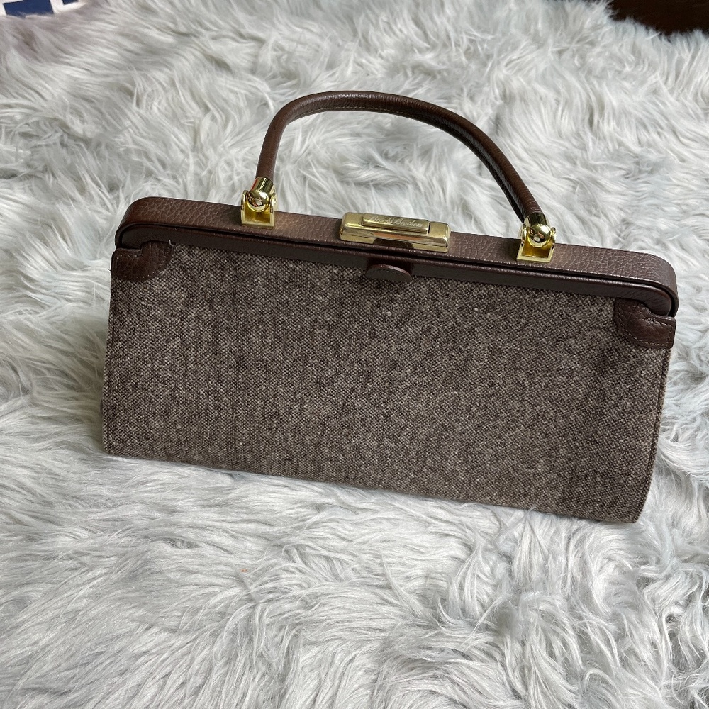 Brooks Brothers Brown Wool Purse